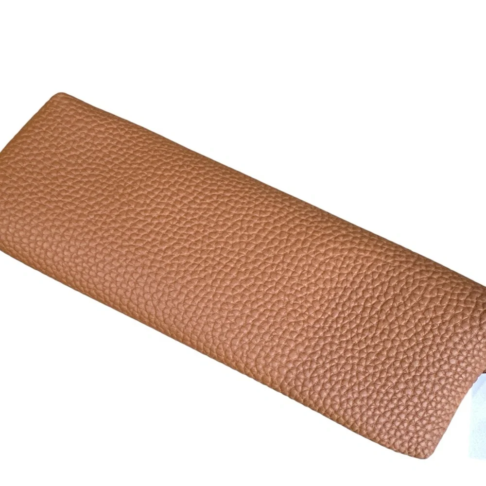 Tan Vegan Leather Pouch perfect for pens in your handbags